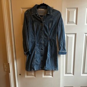Abercrombie Petite Long Sleeve Denim Dress